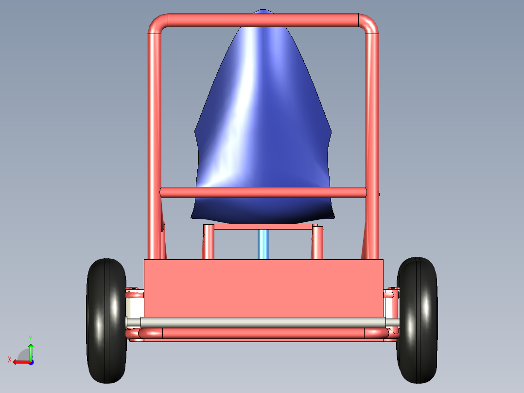 卡丁车模型图后视图