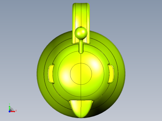 企鹅形状茶壶前视缩略图