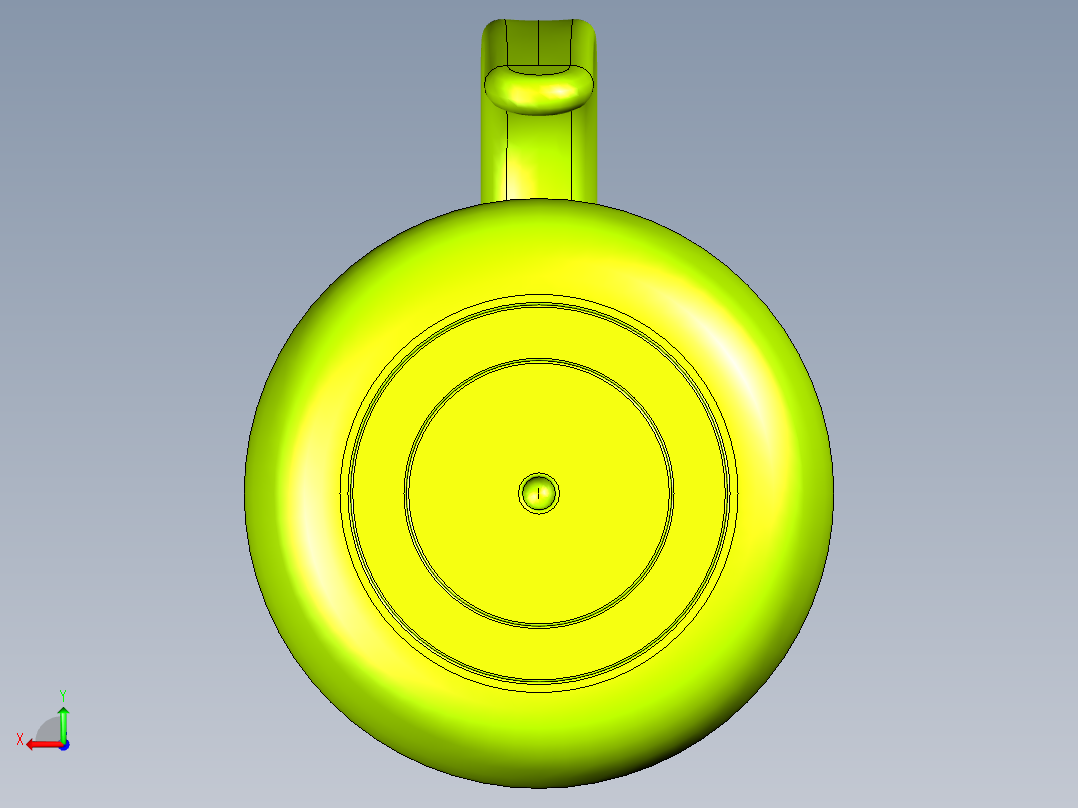 企鹅形状茶壶后视图