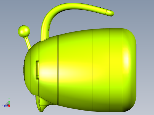 企鹅形状茶壶右视缩略图