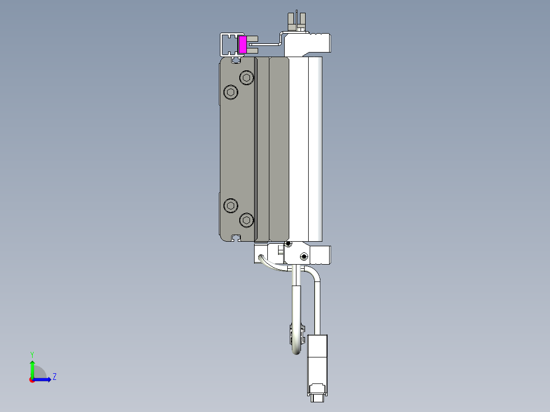 威洛博VL系列3d模型模组2VL14S1Y-S2300左视图