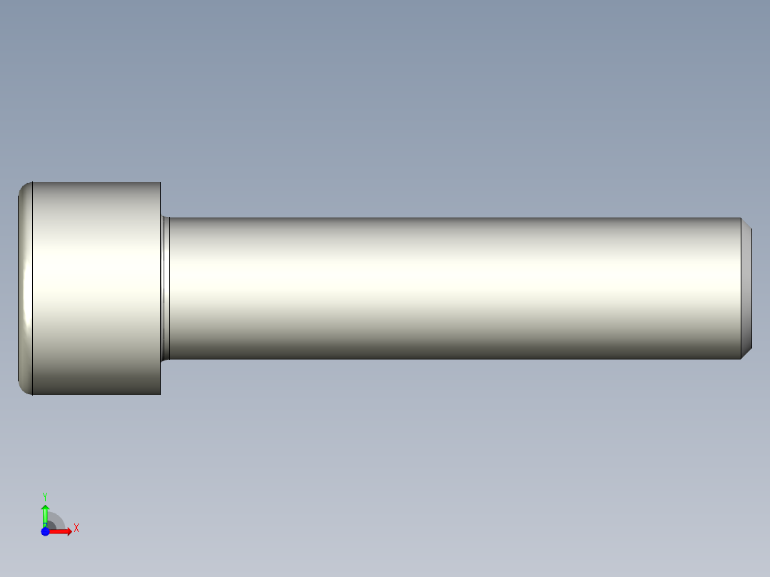 螺钉-DIN_912-M24x100.stp前视图