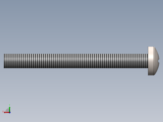 螺丝 M4 十字盘头-M4x40 Screw head.SLDPRT后视缩略图