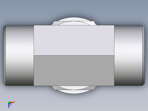 卡套式工业通用硬管接头EO_Adjustable_locknut_branch_tee_TEE25SROMDCF俯视缩略图
