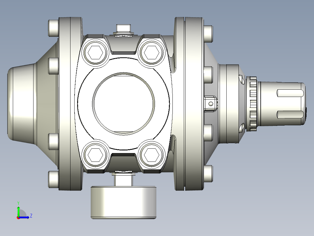 标准手动压力调节器P3Z AIR PREP SYSTEM AIR PRESSURE REGULATORS - P3YZ SERIES (12)左视图