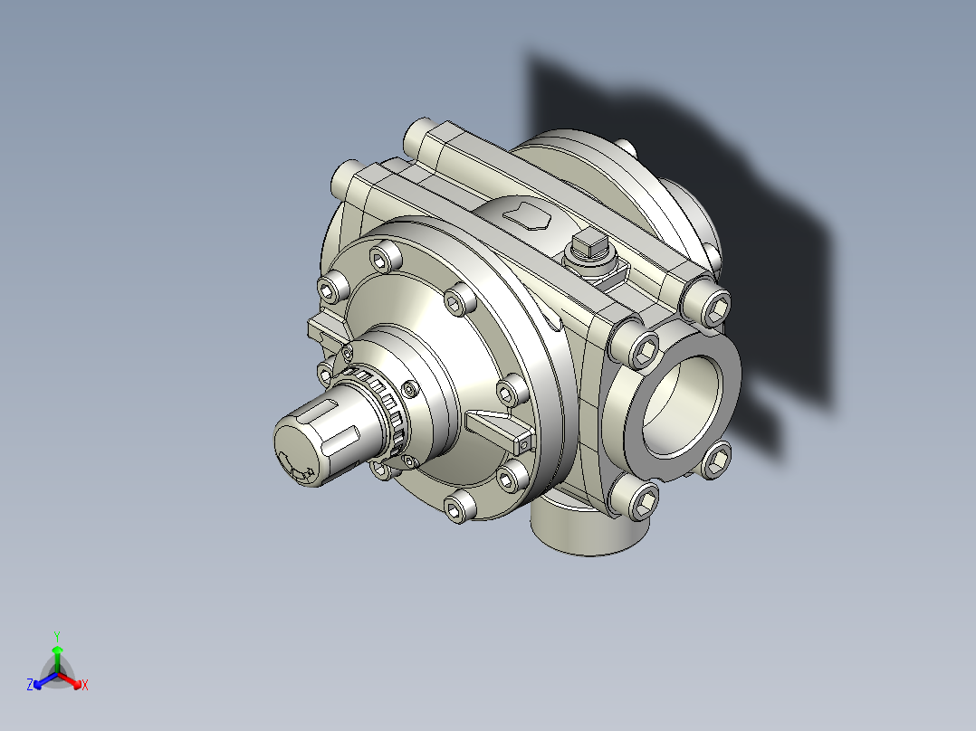 标准手动压力调节器P3Z AIR PREP SYSTEM AIR PRESSURE REGULATORS - P3YZ SERIES (12)正等轴测图