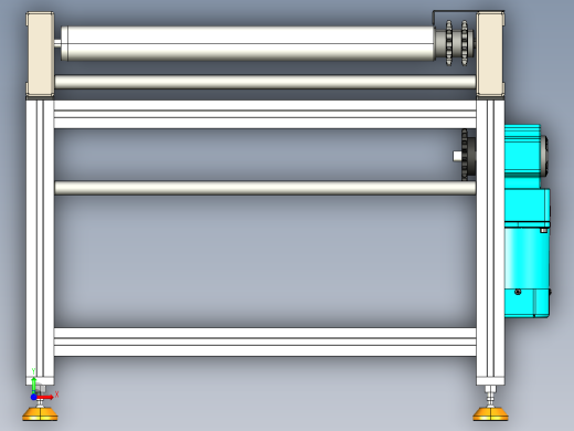 LE-链条传动滚筒输送线前视缩略图