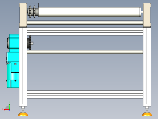 LE-链条传动滚筒输送线后视缩略图