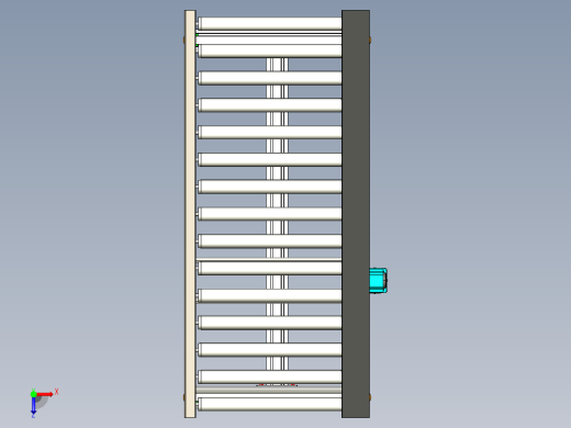 LE-链条传动滚筒输送线俯视缩略图