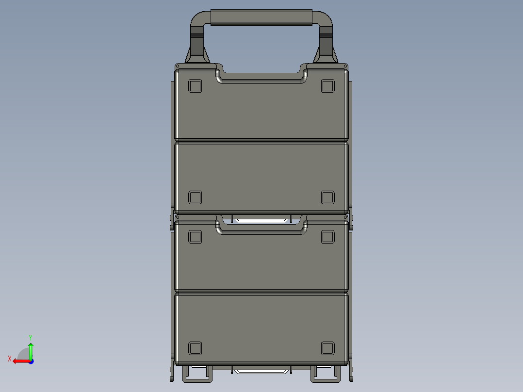四驱车修理箱后视图