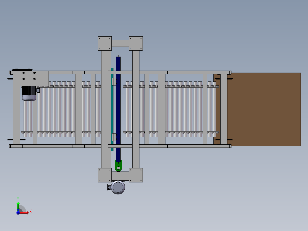 泡沫混凝土切割机结构设计含三维二维说明书364902前视图