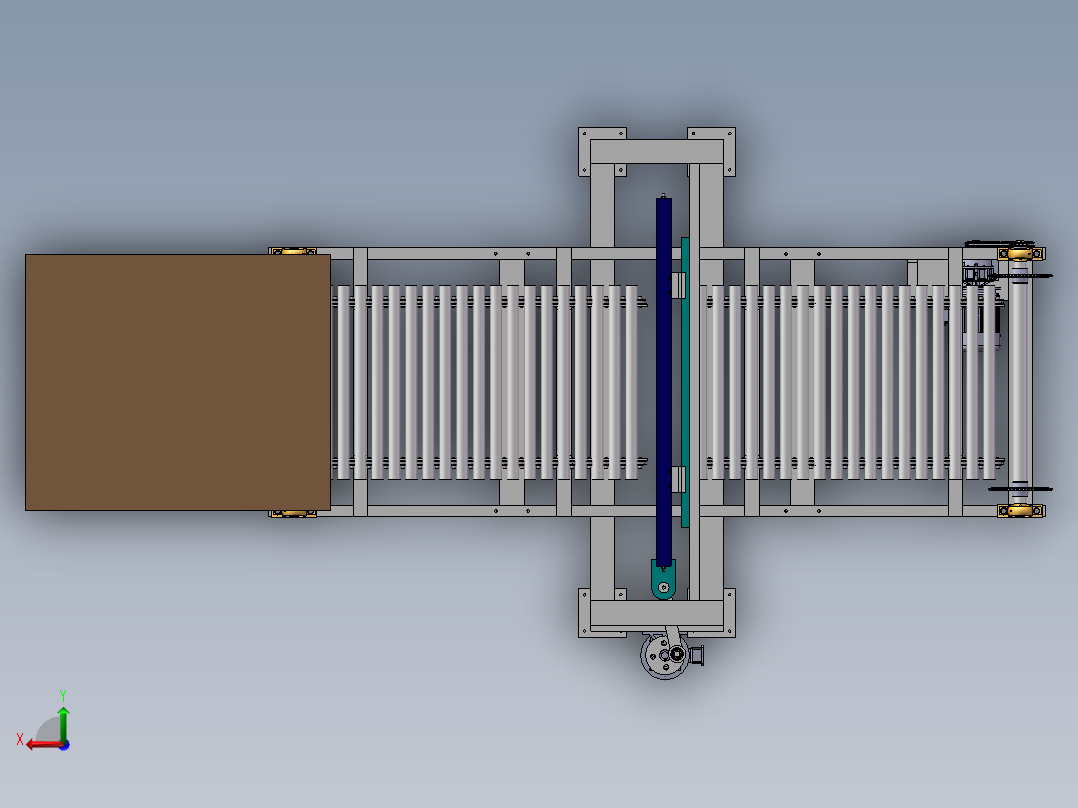 泡沫混凝土切割机结构设计含三维二维说明书364902后视图