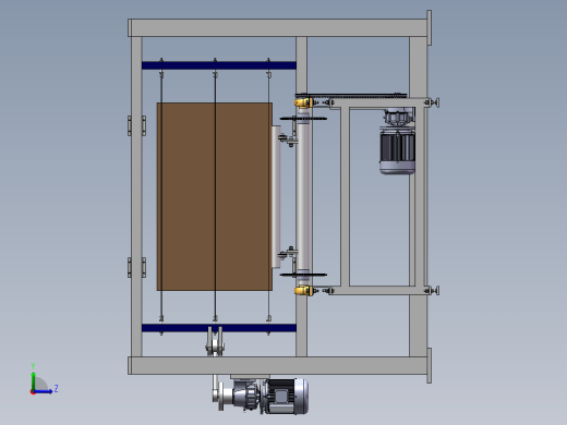泡沫混凝土切割机结构设计含三维二维说明书364902左视缩略图