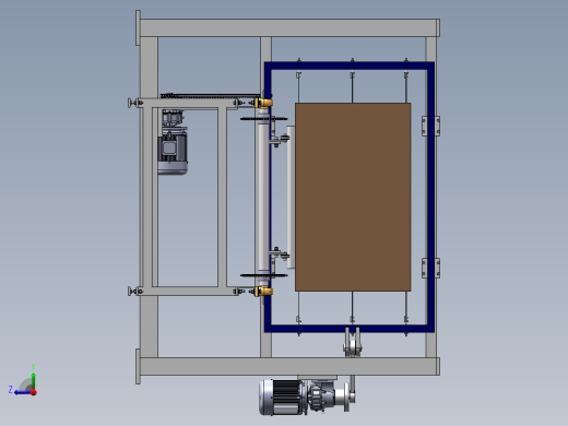 泡沫混凝土切割机结构设计含三维二维说明书364902右视缩略图