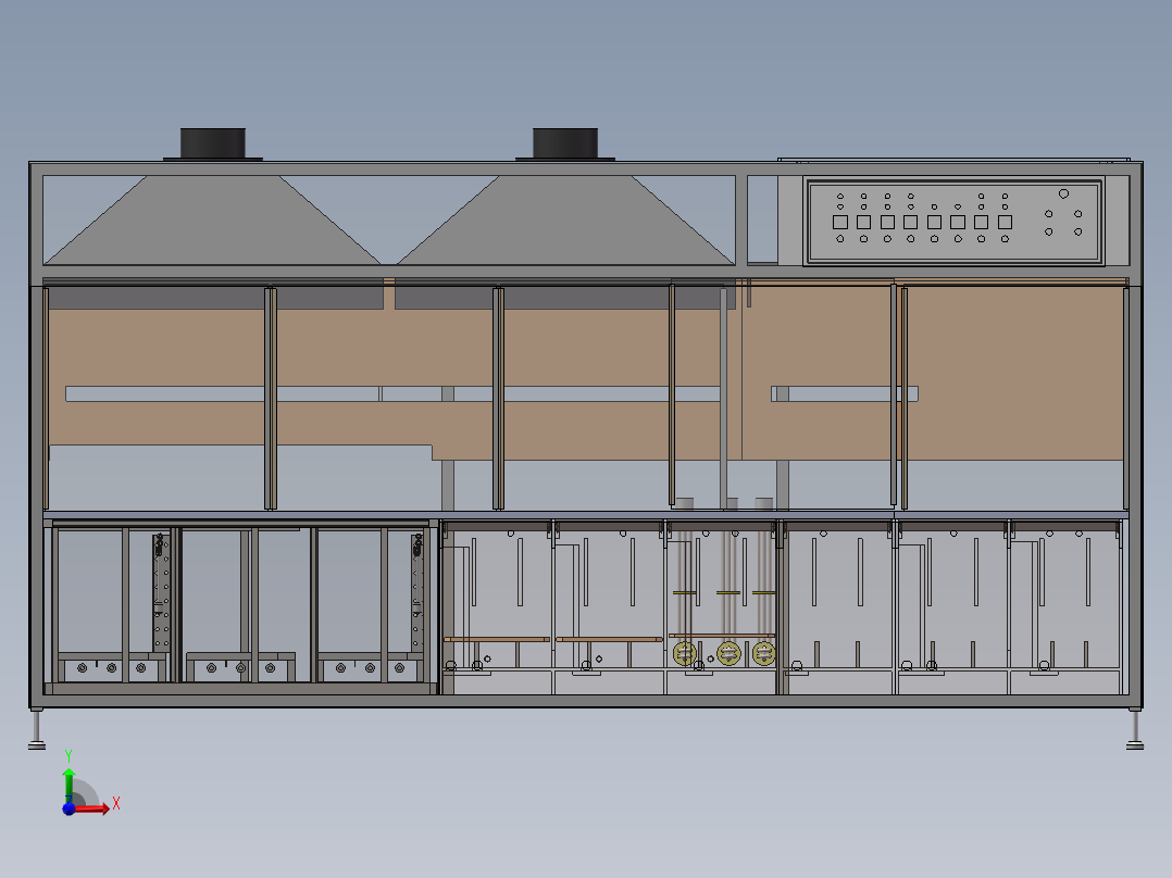 恒温加热设备前视图