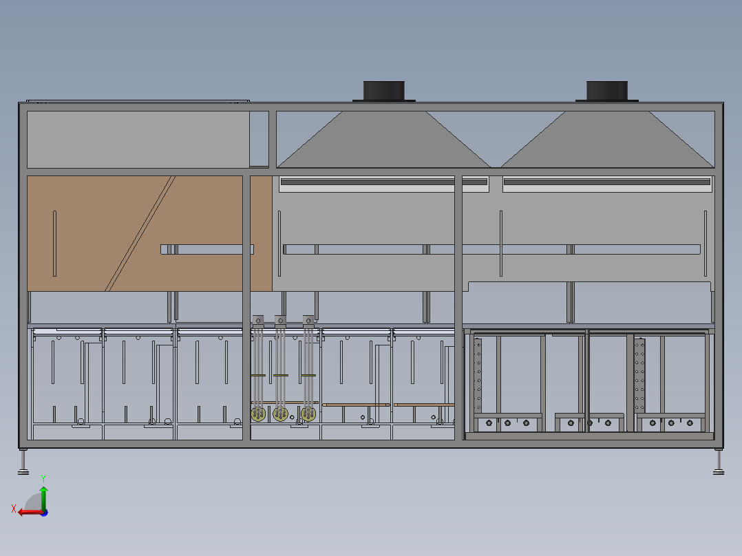 恒温加热设备后视图
