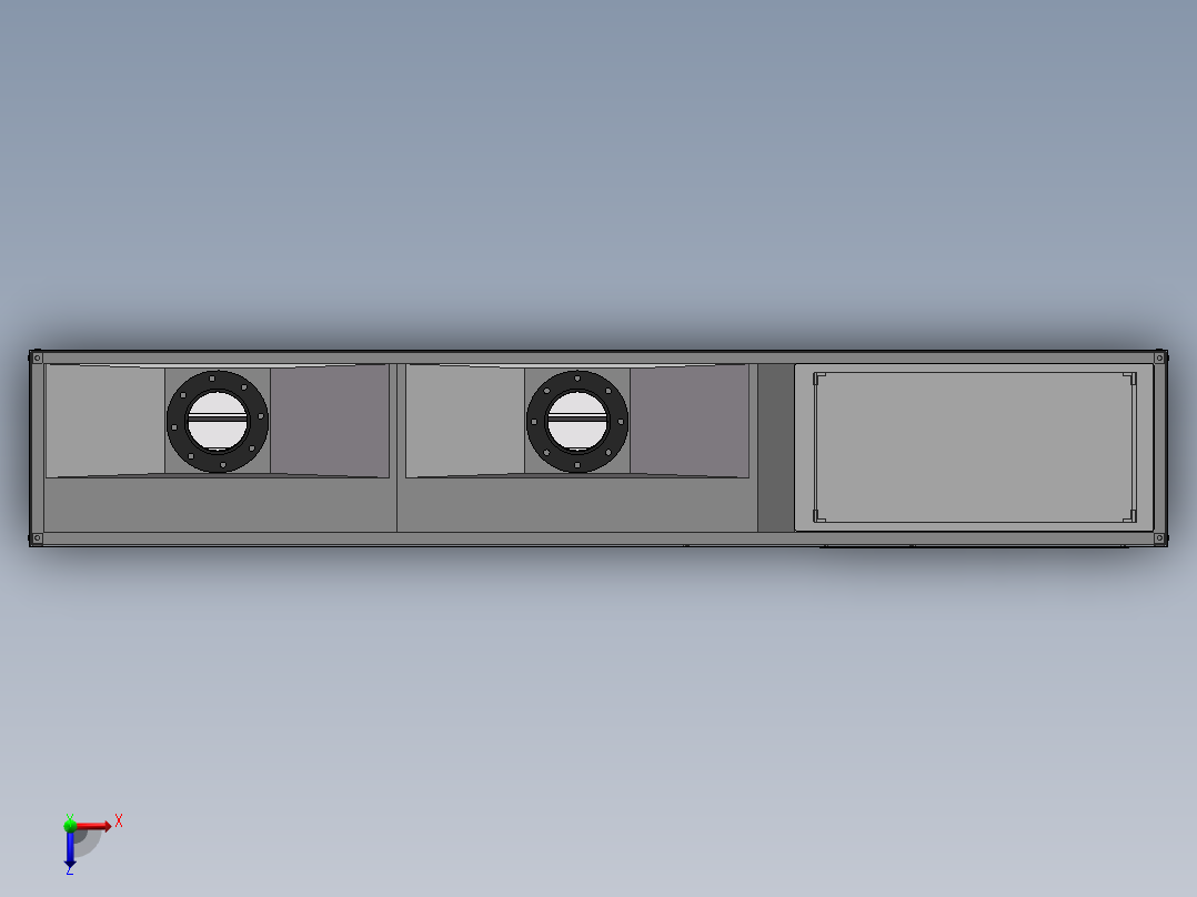 恒温加热设备俯视图