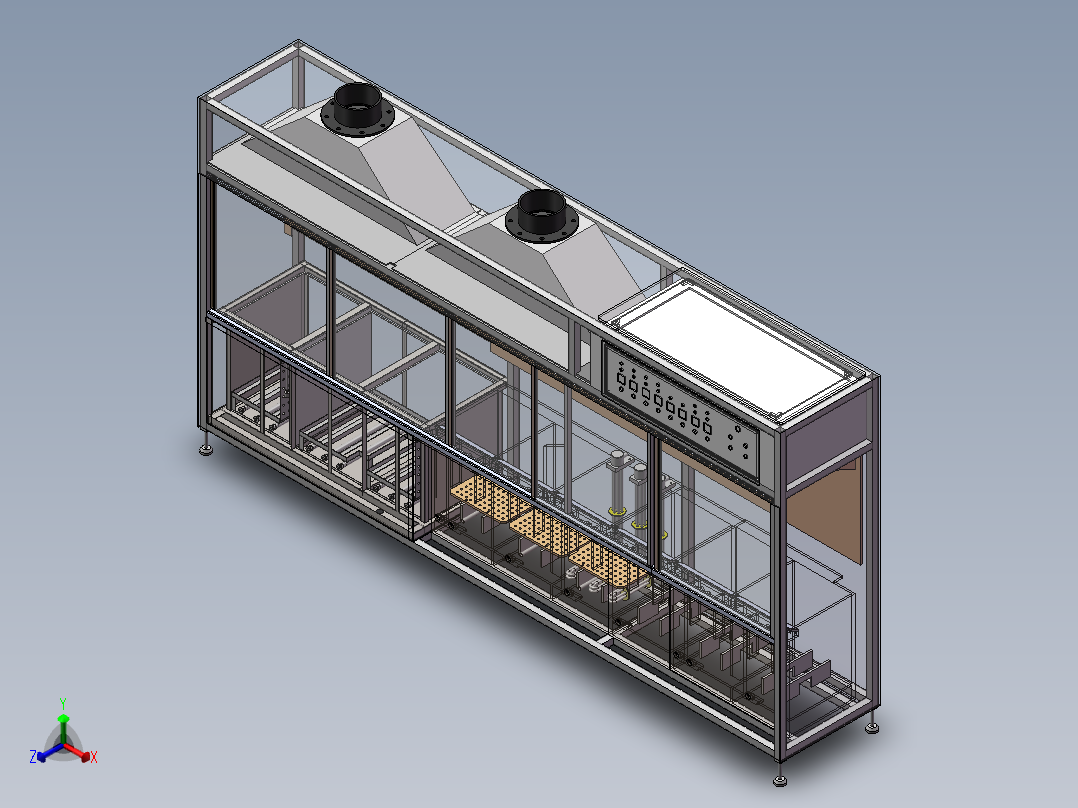 恒温加热设备正等轴测图