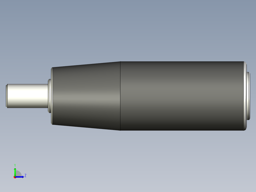 把手(回转)1500-3D多系列多零件图纸模型左视图