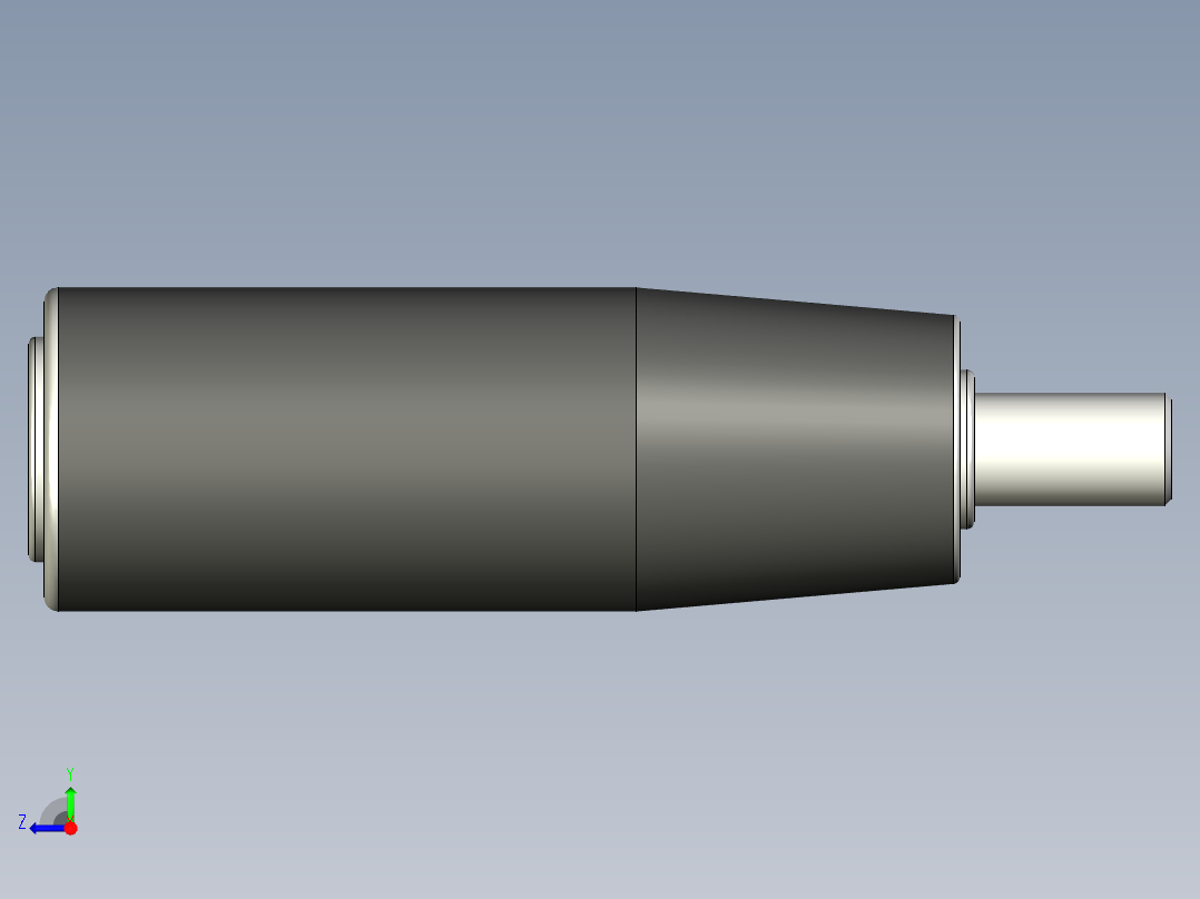把手(回转)1500-3D多系列多零件图纸模型右视图