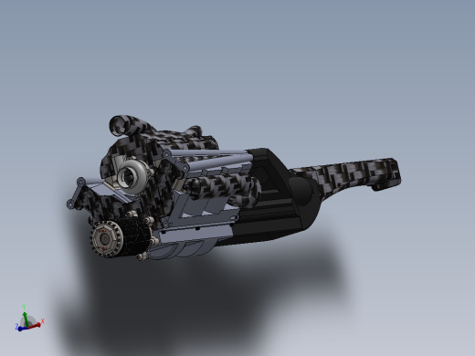 F1涡轮混合V6发动机和变速箱