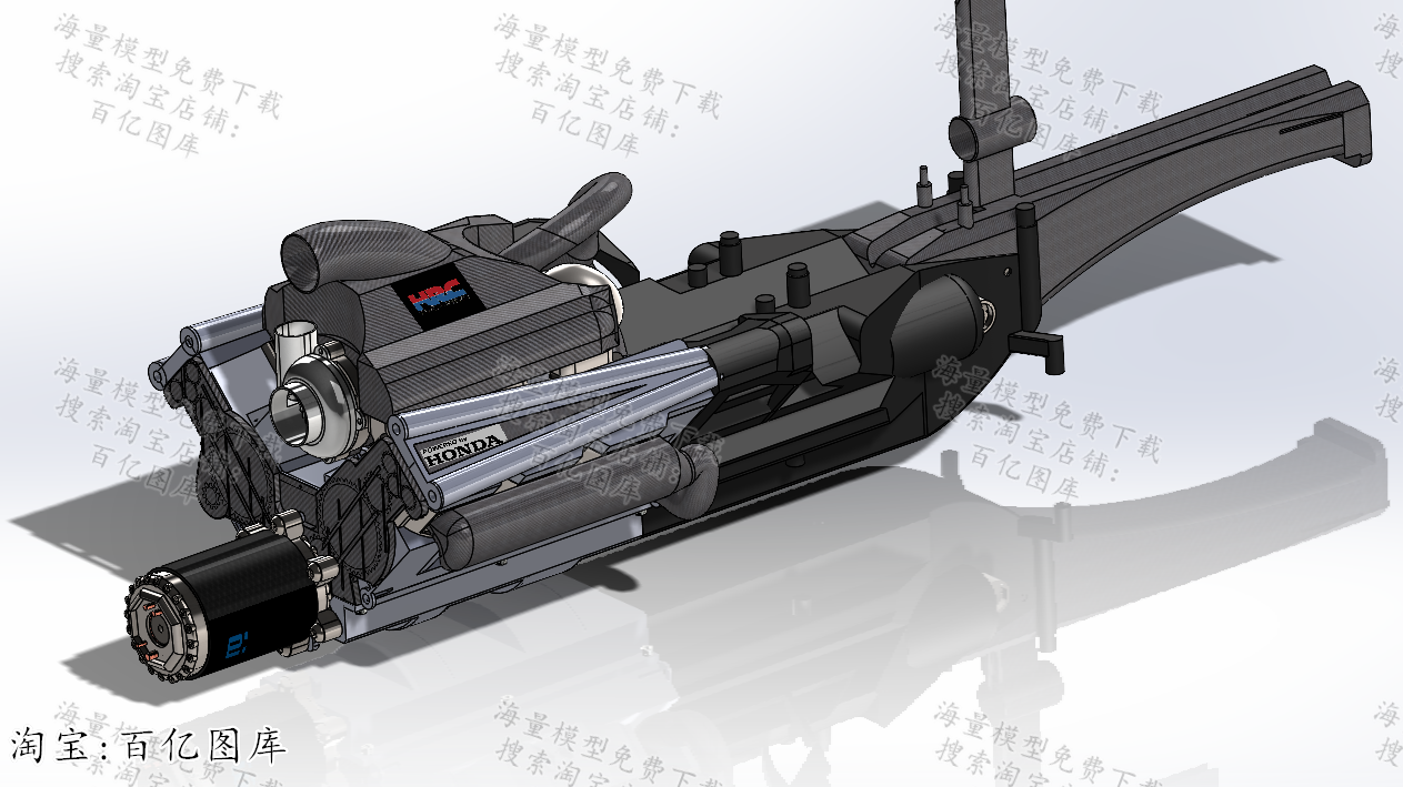 F1涡轮混合V6发动机和变速箱