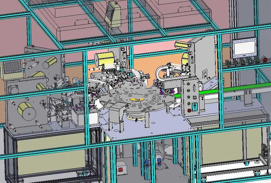 【1517】全自动手机贴膜机SW设计
