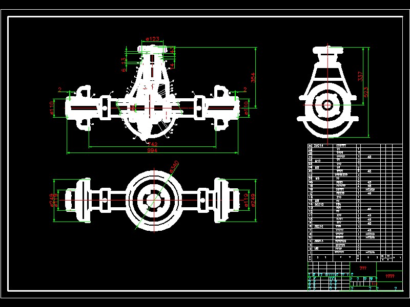 Q394-电动防爆胶轮车设计