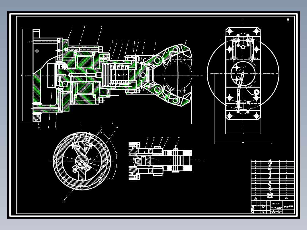 汽车前后桥半轴套管装焊线搬运机械手手爪的设计507917==250dw