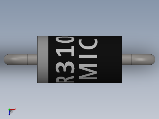 电容器 二极管 电阻器-Schottky Diode SR3100俯视缩略图