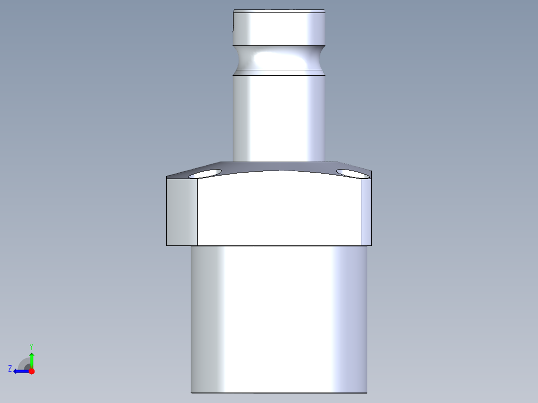 KOSMEKLG1050-SR-F多系列多零件图纸模型右视图