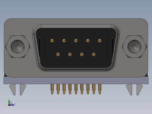 RS232转TTL（UART）电源隔离模块左视缩略图