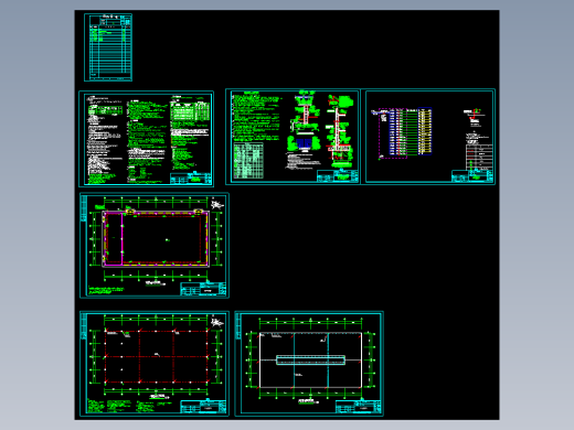 湖南某厂房电气照明施工图
