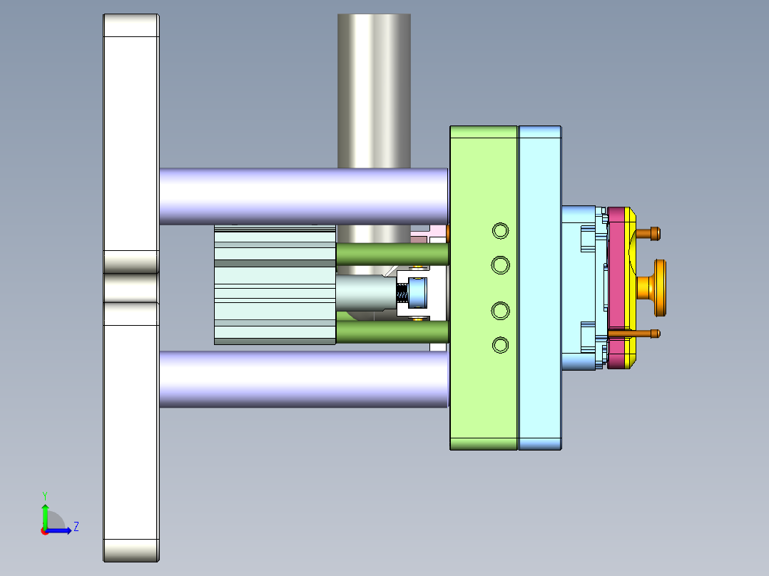 X3-B-CNC6笔记本CNC工装夹具三维模型-1013左视图