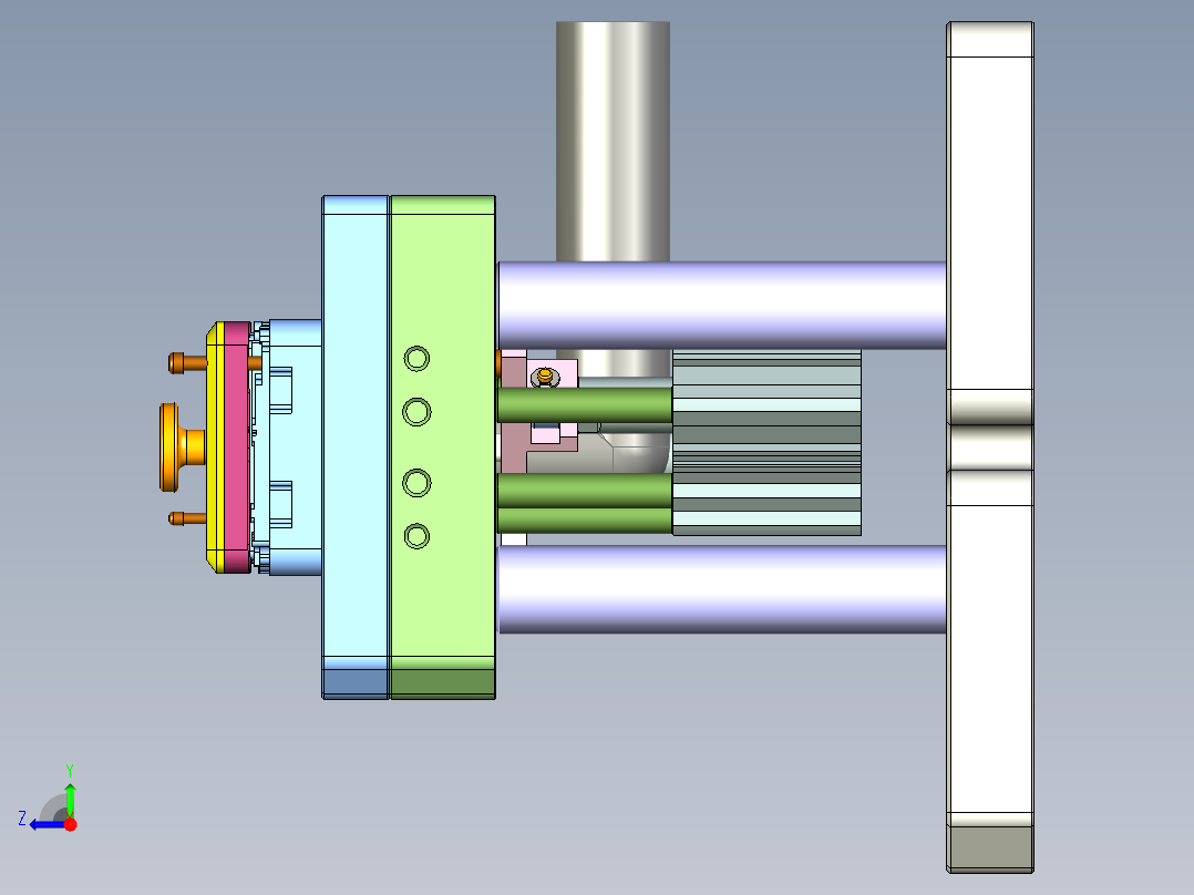 X3-B-CNC6笔记本CNC工装夹具三维模型-1013右视图