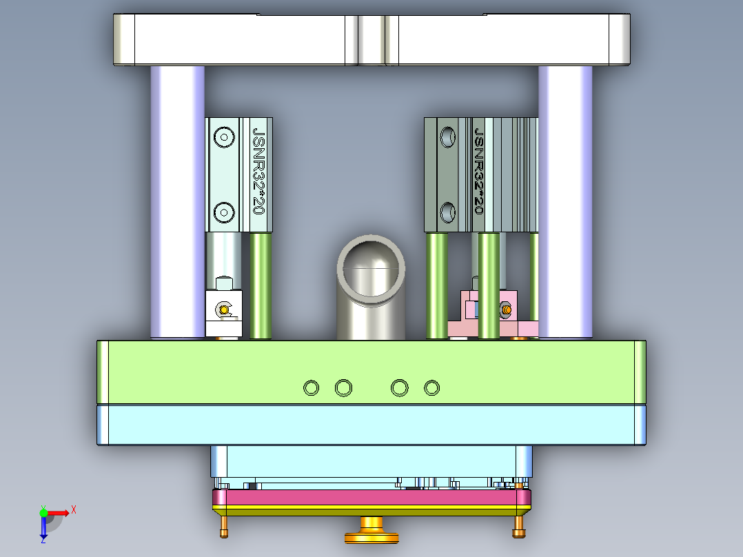 X3-B-CNC6笔记本CNC工装夹具三维模型-1013俯视图