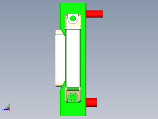 G2-CNC1笔记本CNC工装夹具三维模型-S0318右视缩略图