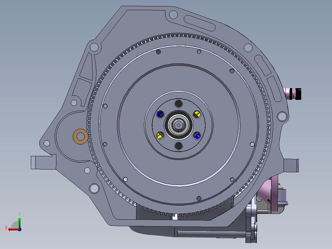大众汽车手动变速器sw18可编辑后视图