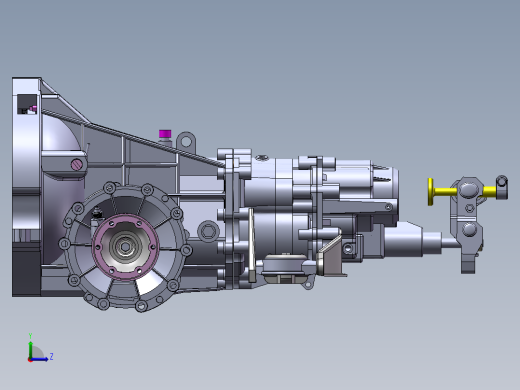 大众汽车手动变速器sw18可编辑左视缩略图