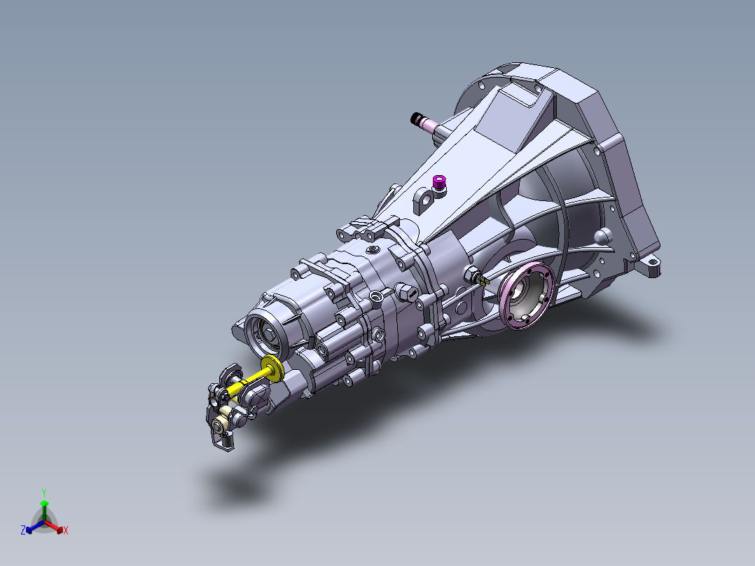 大众汽车手动变速器sw18可编辑正等轴测图