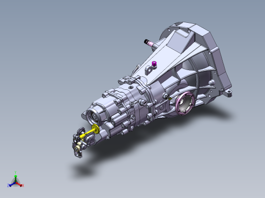 大众汽车手动变速器sw18可编辑正等轴测缩略图