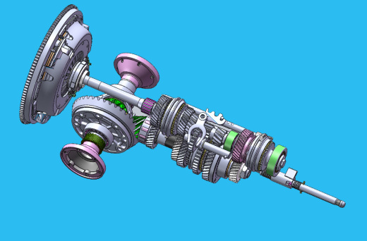 大众汽车手动变速器sw18可编辑缩略图