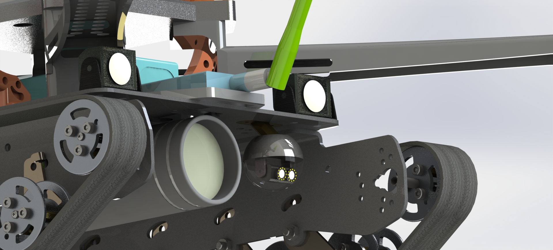 空陆两栖履带旋翼飞行器（sw18可编辑+说明书）