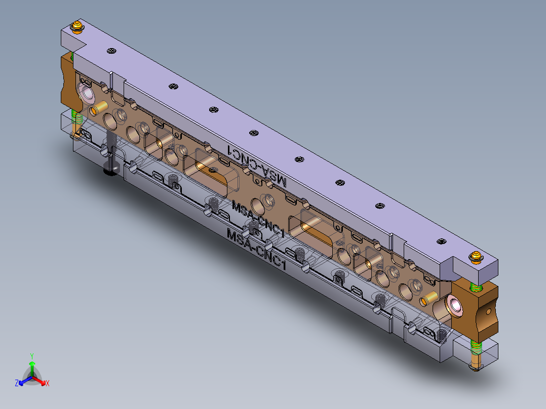 MSA-CNC1小件CNC工装夹具三维模型-190509