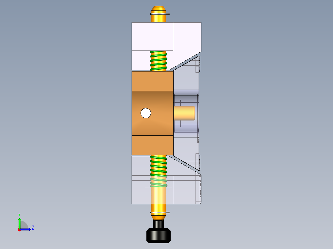 MSA-CNC1小件CNC工装夹具三维模型-190509左视图