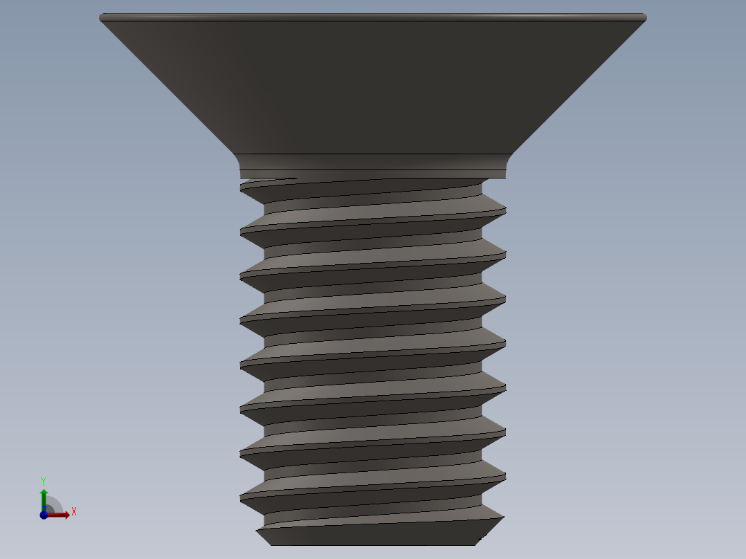 Screw_ISO_10642_M6x12_A2.SLDPRT前视图