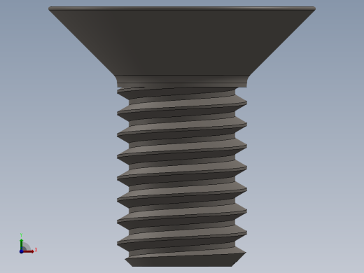 Screw_ISO_10642_M6x12_A2.SLDPRT前视缩略图