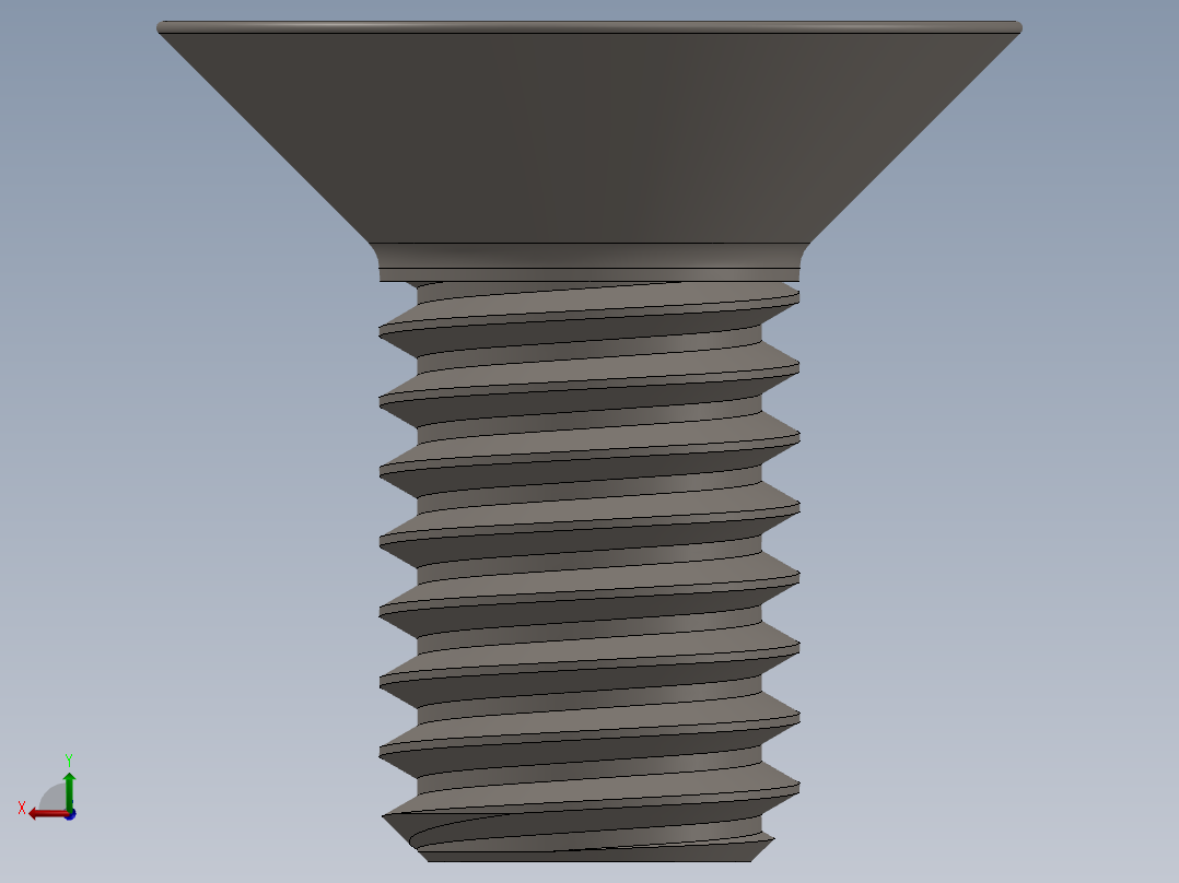 Screw_ISO_10642_M6x12_A2.SLDPRT后视图