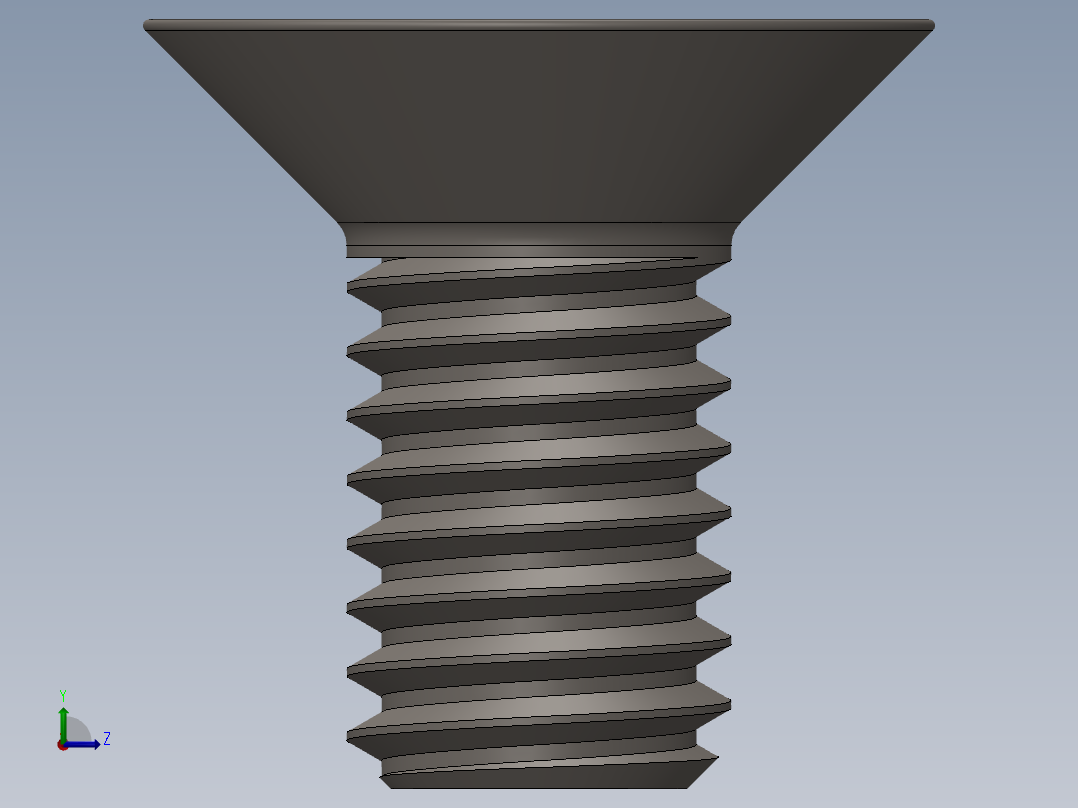 Screw_ISO_10642_M6x12_A2.SLDPRT左视图