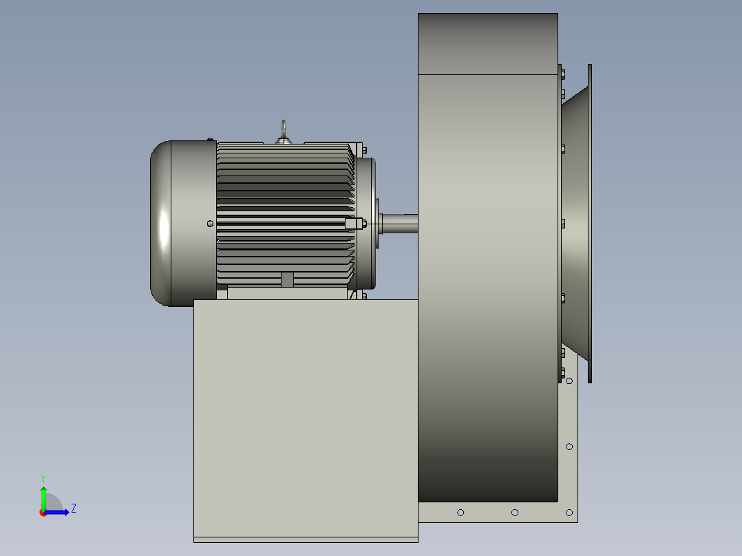 离心风机左视图
